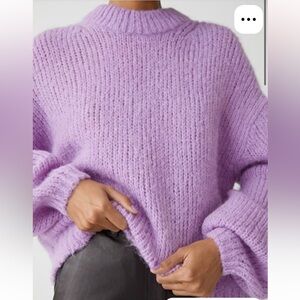& Other Stories Lilac Wool and Alpaca blend sweater size S